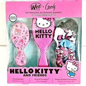 Sanrio HELLO KITTY Goody WET BRUSH gift & accessory set (1 box)